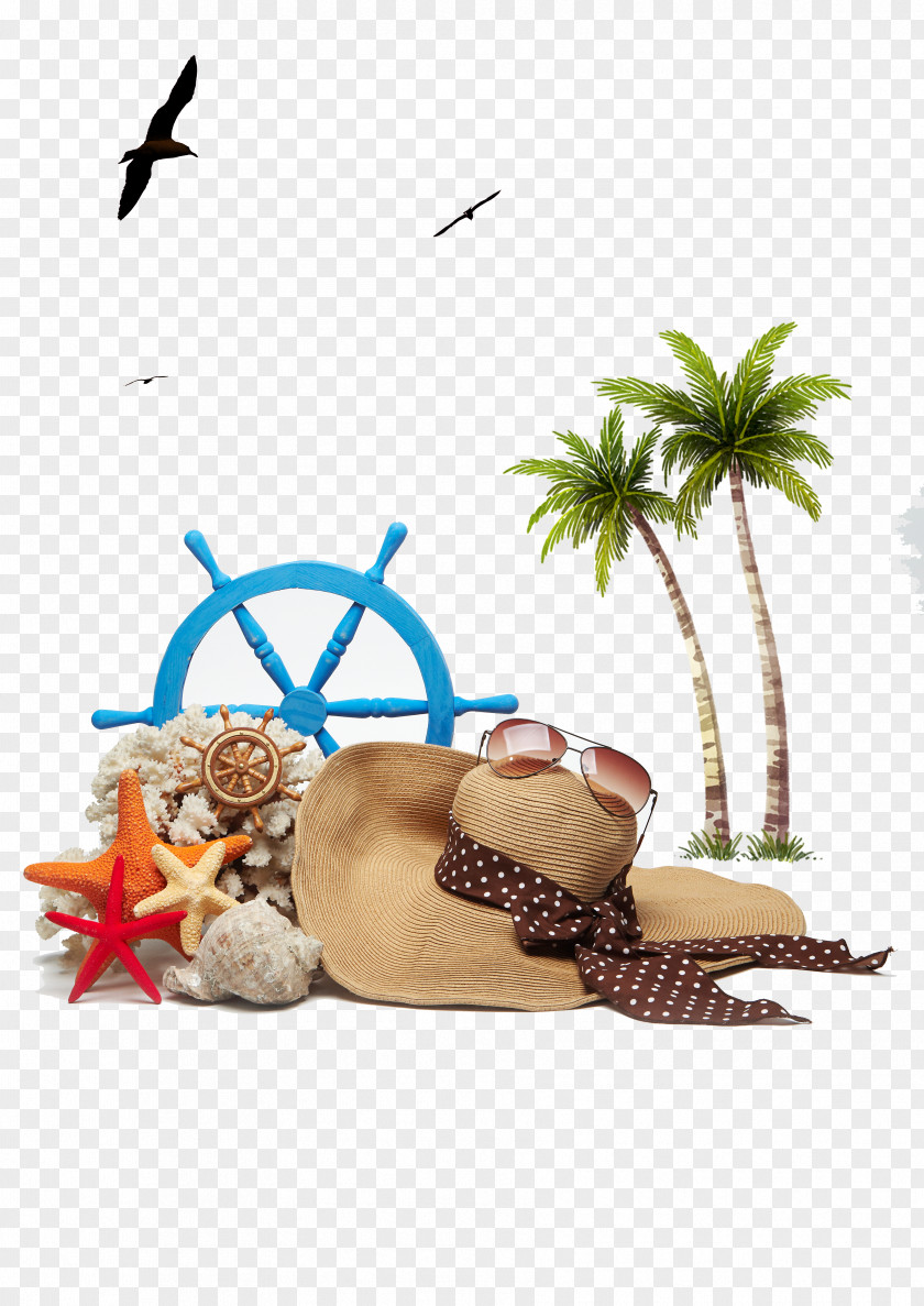Summer Beach Background Material PNG beach background material clipart PNG