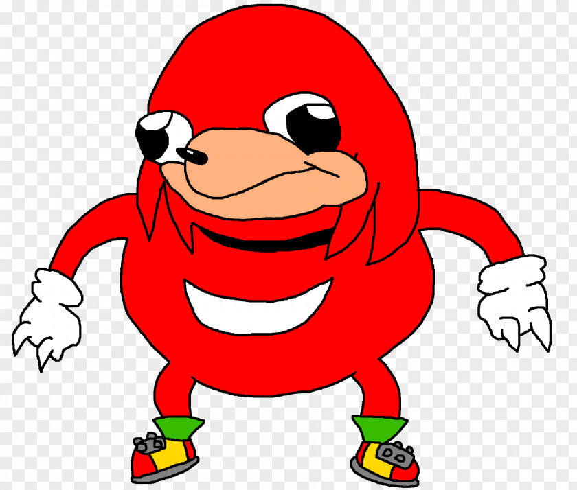 Uganda Knuckles The Echidna VRChat Minecraft Clip Art PNG
