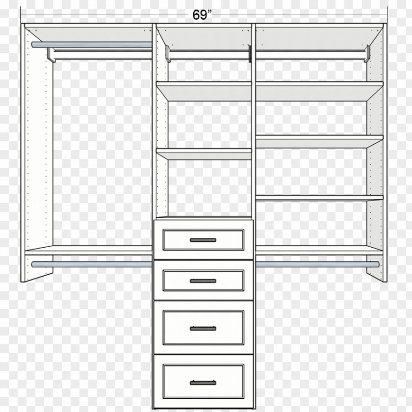 Closet Shelf Separators Bedside Tables Furniture PNG