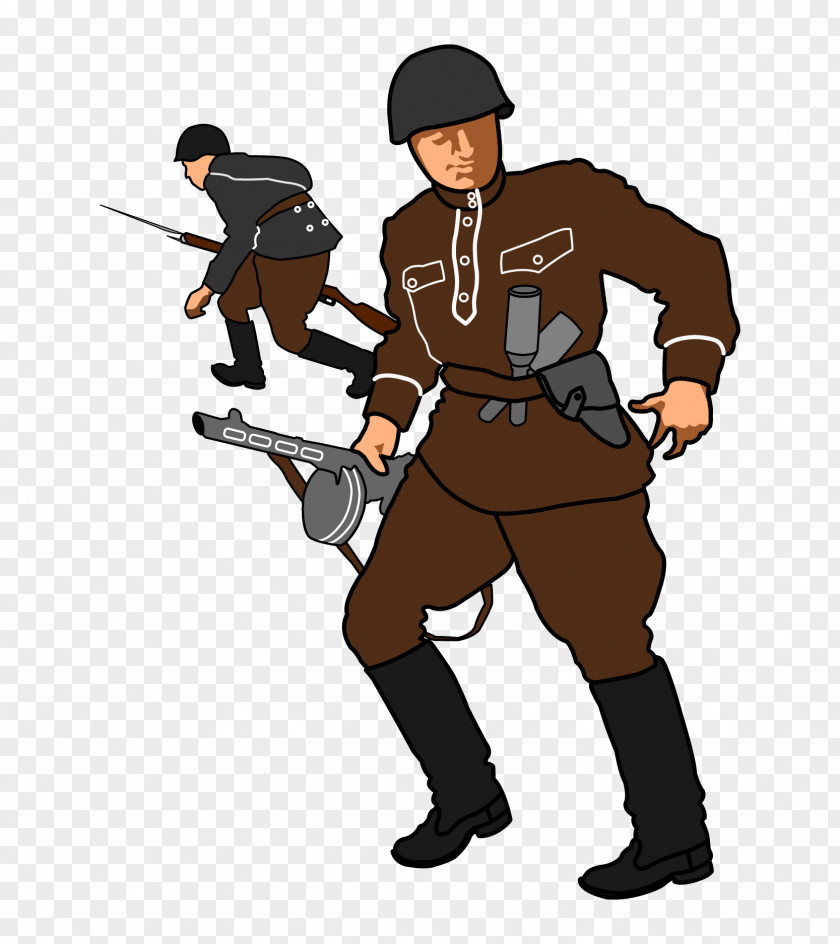 Hand-painted Soldiers Soviet Union Second World War Soldier Clip Art PNG