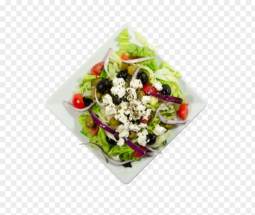 Salata Greek Salad Vegetarian Cuisine Feta Recipe PNG