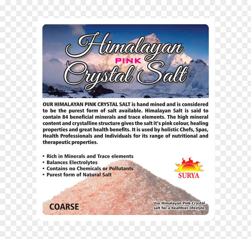 Salt Himalayan Himalayas Health Sodium Chloride PNG