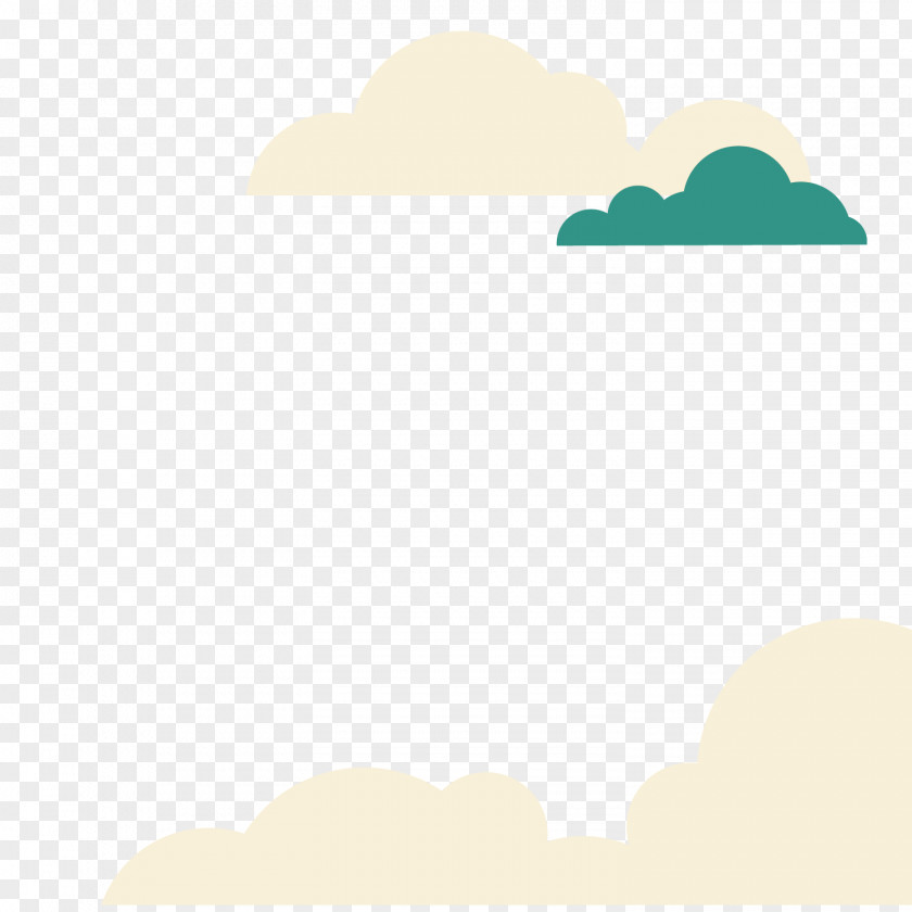 Vector Geometric White Cloud Decorative Angle Pattern PNG