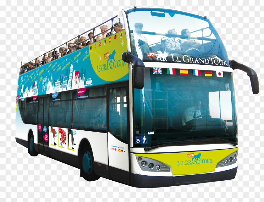 Bus Tour Service Double-decker Lyon City (departure Place Bellecour) Transport PNG