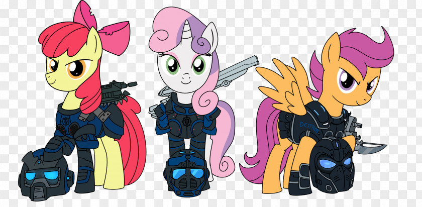 Multicolored Ribbons Gears Of War 3 Apple Bloom 4 Pony PNG