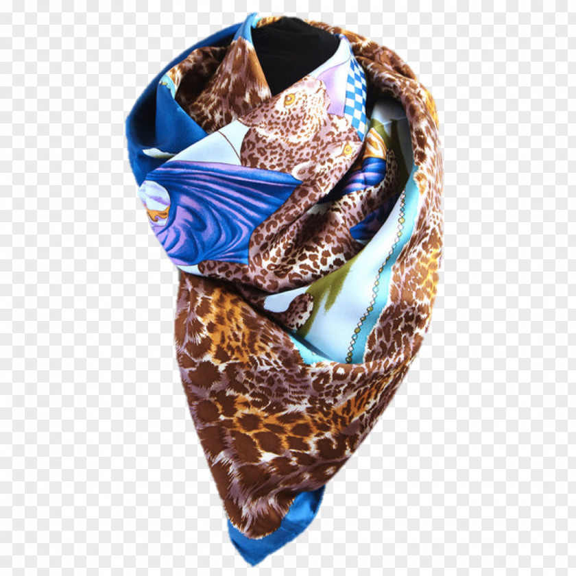 Scarf Wrap Silk Leopard Clothing Accessories PNG