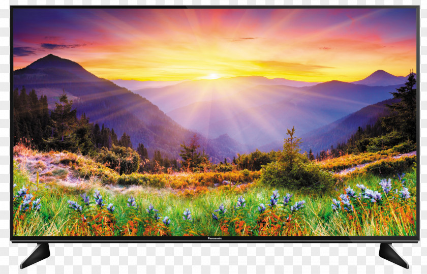 Scenery MacBook Pro Panasonic LED-backlit LCD Ultra-high-definition Television 4K Resolution PNG