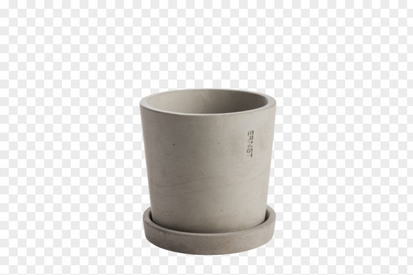 Vase Flowerpot Concrete Cement White PNG