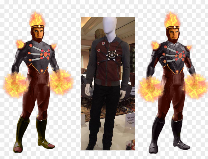 Flash Firestorm Eobard Thawne Heat Wave Arrowverse Costume PNG