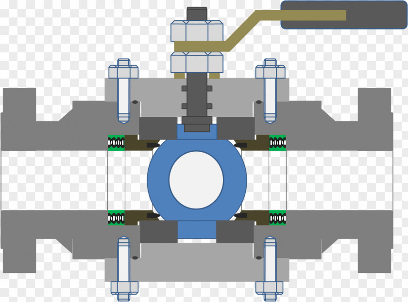 Handwheel Ball Valve Control Valves Actuator Engineering PNG