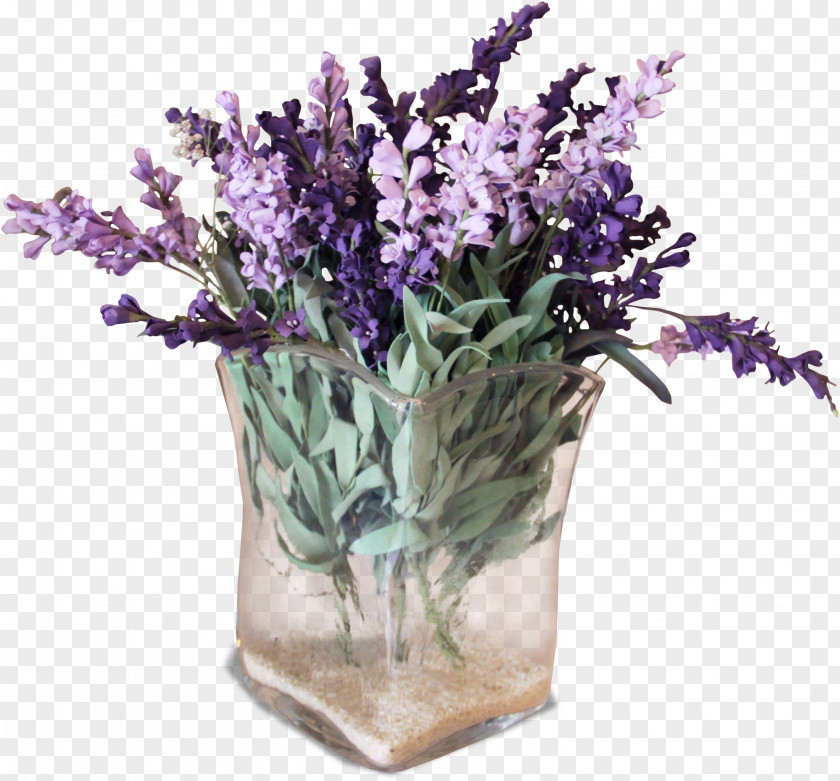 Lavender Vase Ornaments English Flower Clip Art PNG