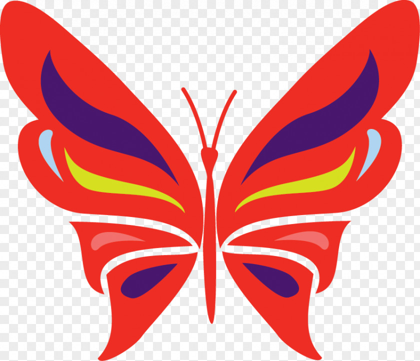 Red Butterfly FAIR Girls Insect PNG