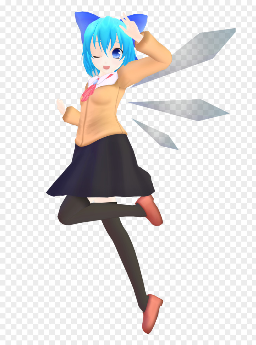 School Uniform Cirno Costume Touhou Project PNG