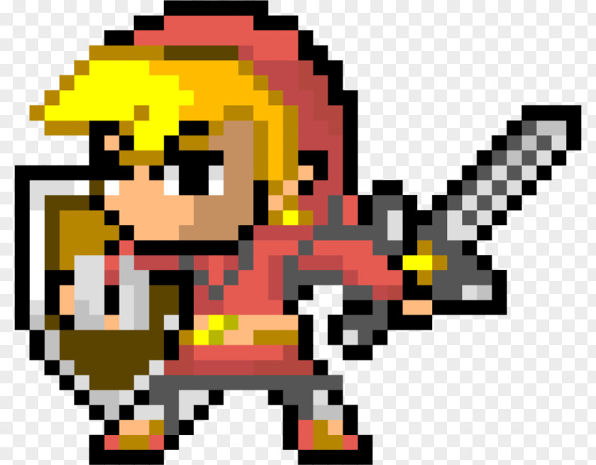 8 BIT Link 16-bit Pixel Art The Legend Of Zelda PNG