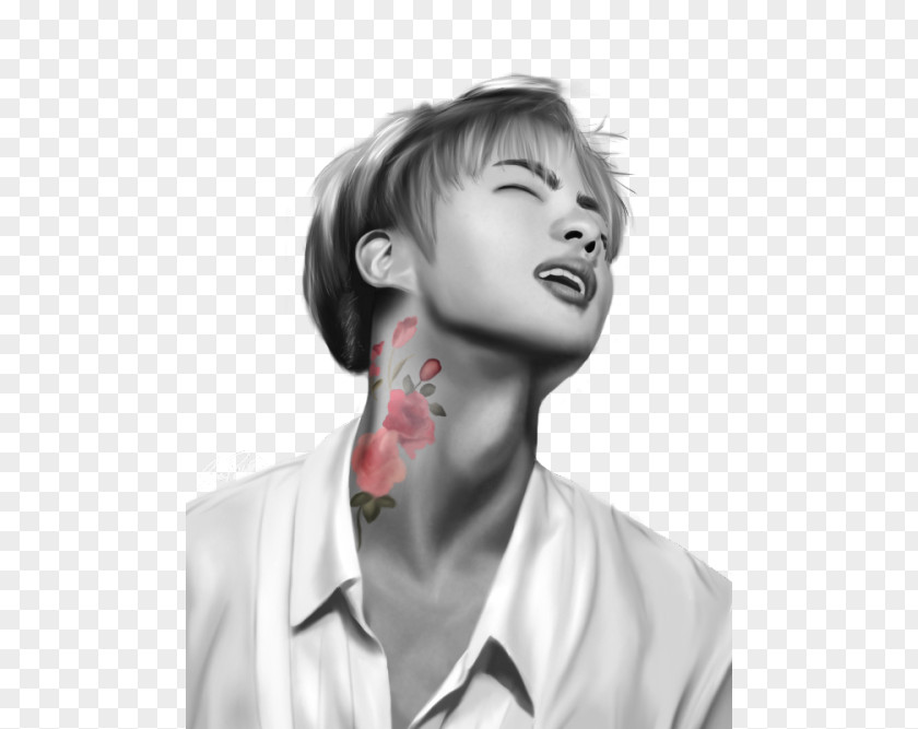 Bts Rm Drawing Jin BTS Image Fan Art PNG