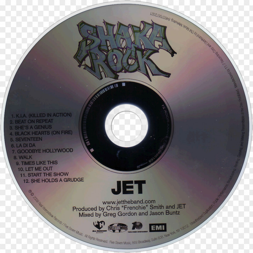 Jet Compact Disc Shaka Rock PNG