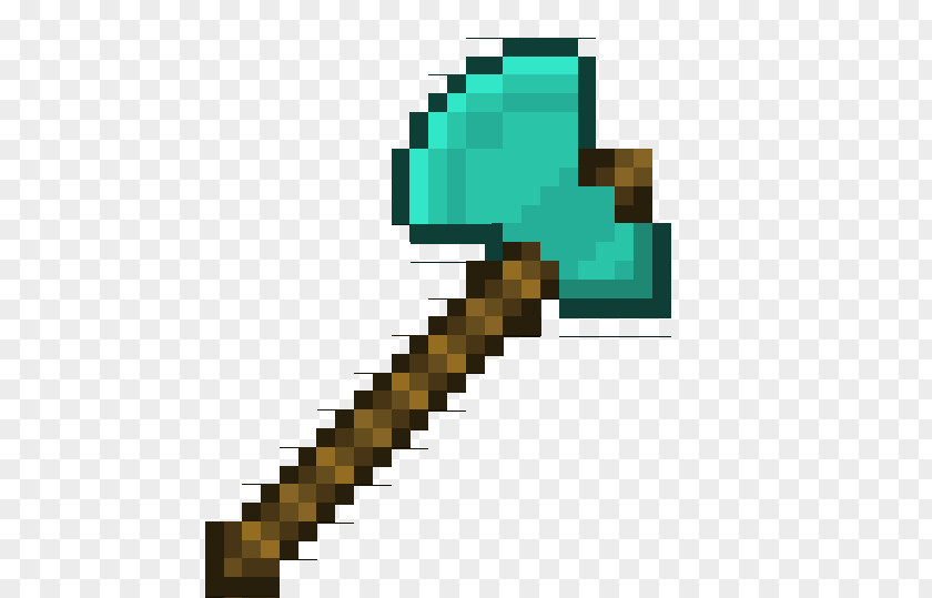 Minecraft Pickaxe Tool Battle Axe PNG