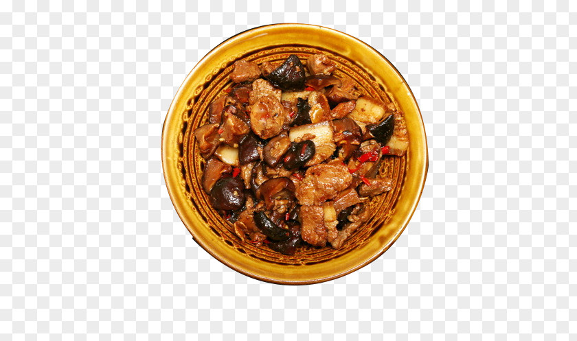 Mushrooms And Pork Dishes Caponata Barbecue Grill Chinese Cuisine Meat Dish PNG