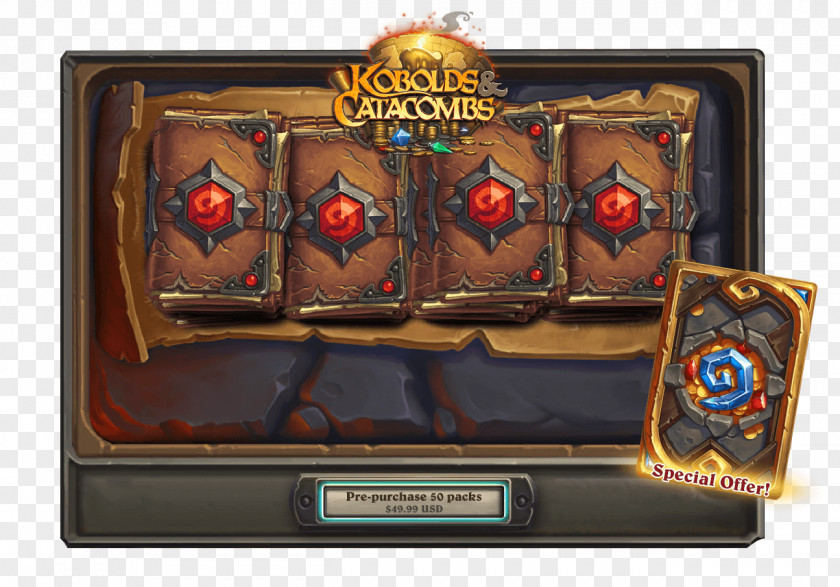 Postcard Back Hearthstone Catacombs Kobold Hoard Digital Collectible Card Game PNG