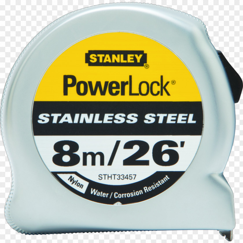 Industrial Power Hammers STANLEY PowerLock Tape Measures Stanley Hand Tools Product Design PNG