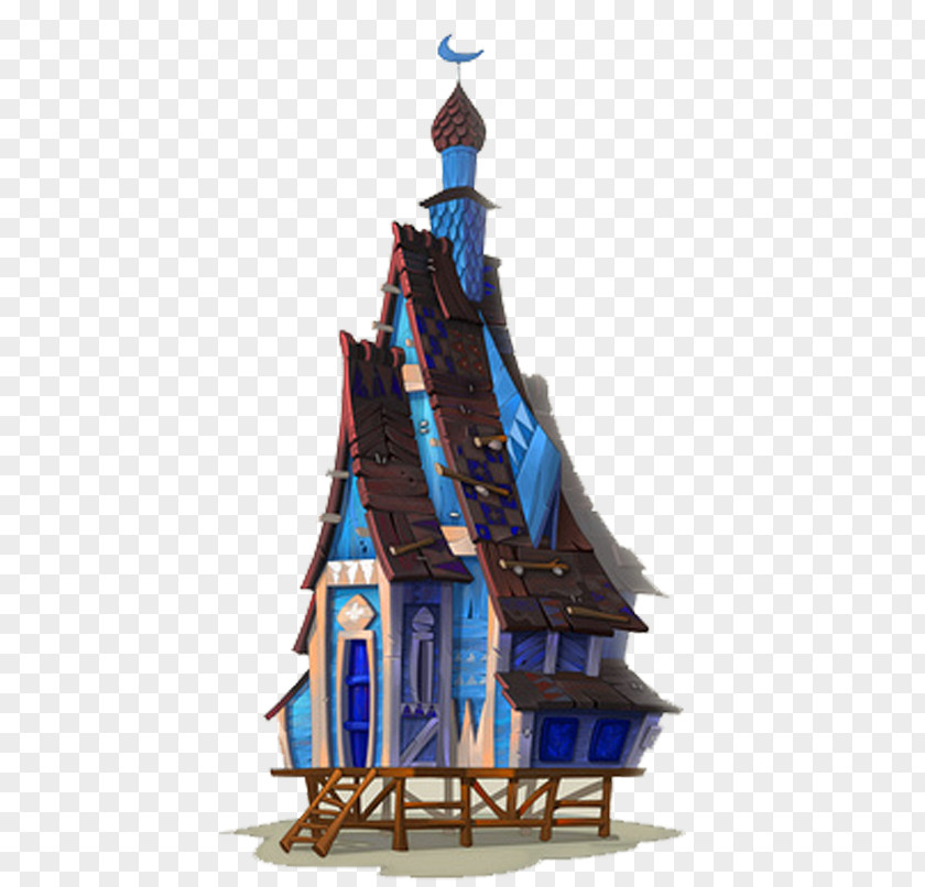 Retro Castle Concept Art House Architecture Illustration PNG