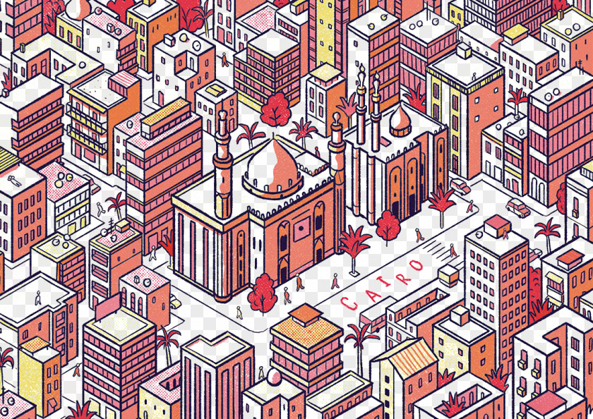 City Building Pattern Folio Illustration Agency Digital Illustrator Drawing PNG