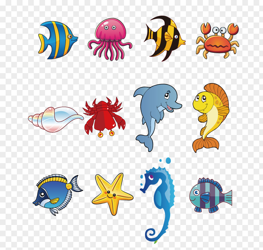 Fish Cartoon Ocean Deep Sea Creature Clip Art PNG