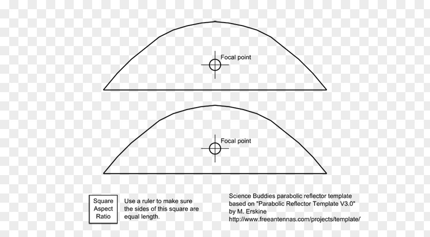 Parabolic Antenna Paper Triangle White PNG