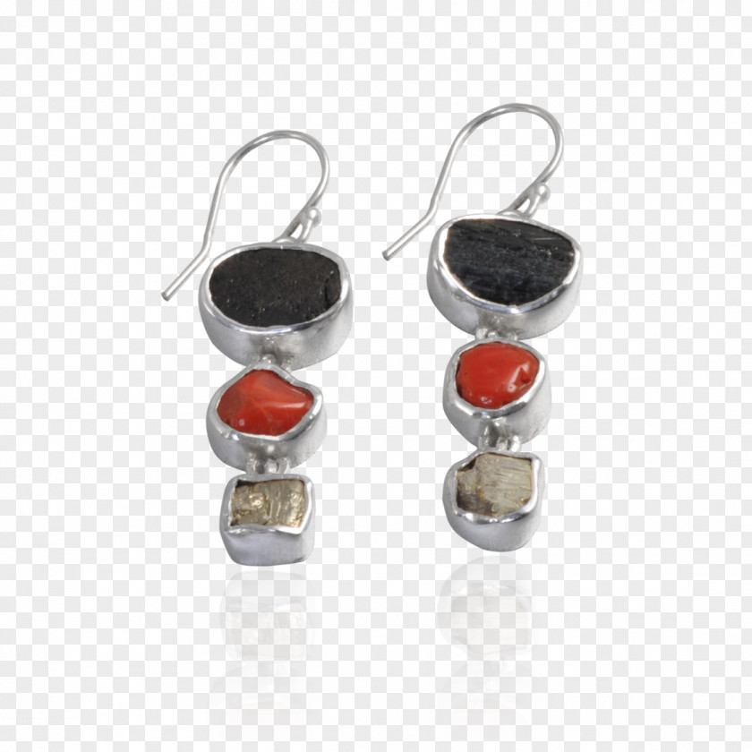 Silver Earring Gemstone Jewelry Design PNG