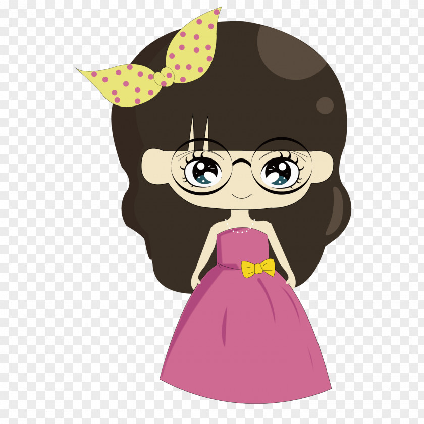 Cute Little Fairy Doll Cartoon Illustration PNG