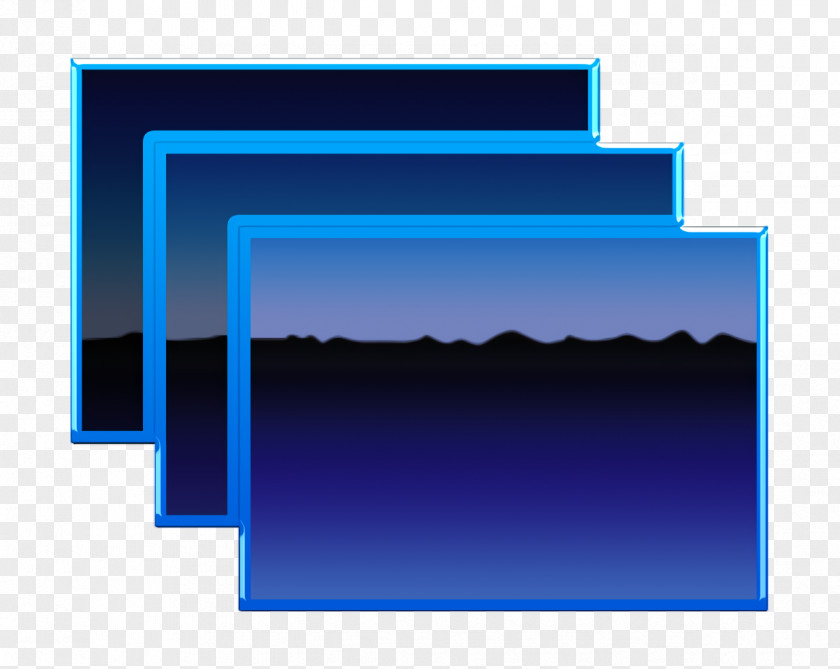 Picture Frame Azure Essential Icon Windows Internet PNG