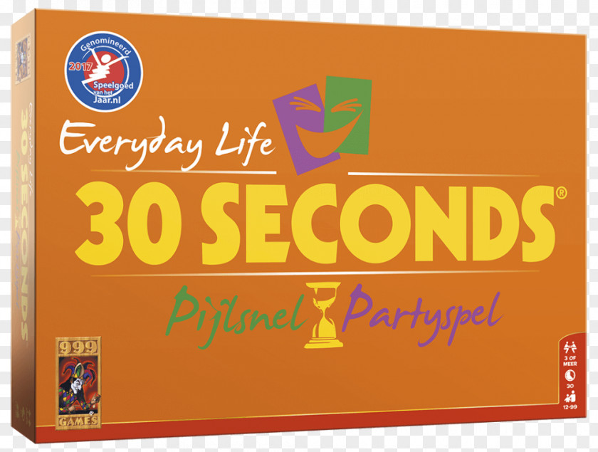 Daily Life 999Games -30 Seconds Everyday Party Game Wehkamp Font PNG