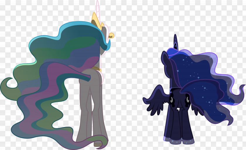 Princess Celestia Angry Luna Pony Vector Graphics Image PNG