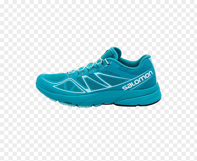 SALOMON Running Shoes Salomon Group Shoe Blue Teal Sneakers PNG