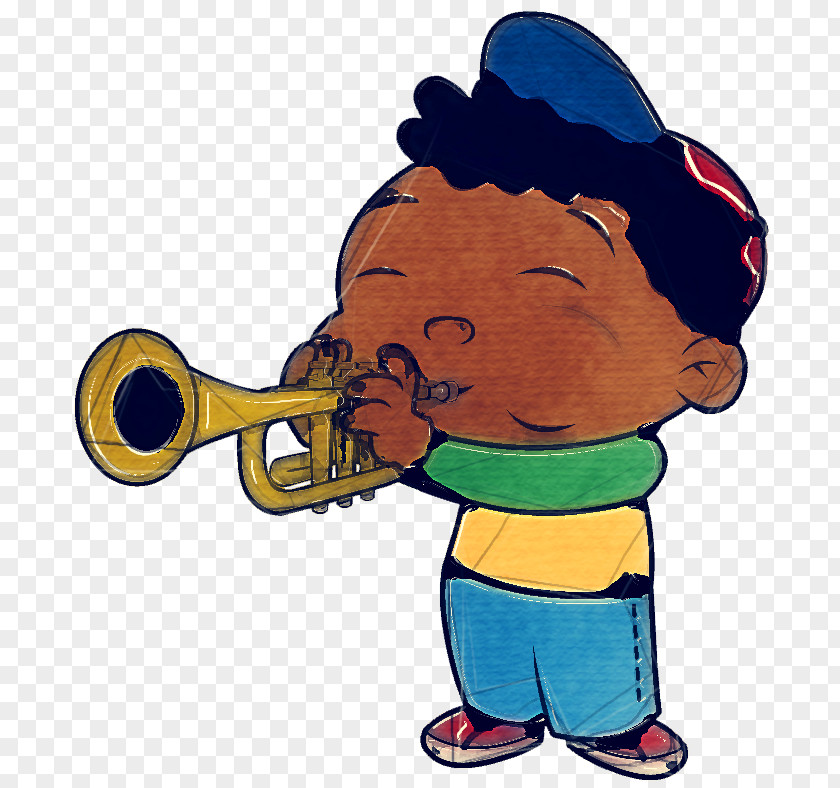 Trombone Brass Instrument Cartoon Clip Art Trumpeter Musical Trumpet PNG