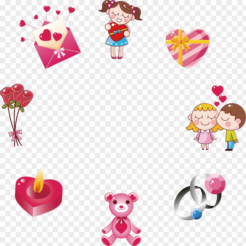 Valentines Day Cartoon Valentine's Drawing Heart PNG
