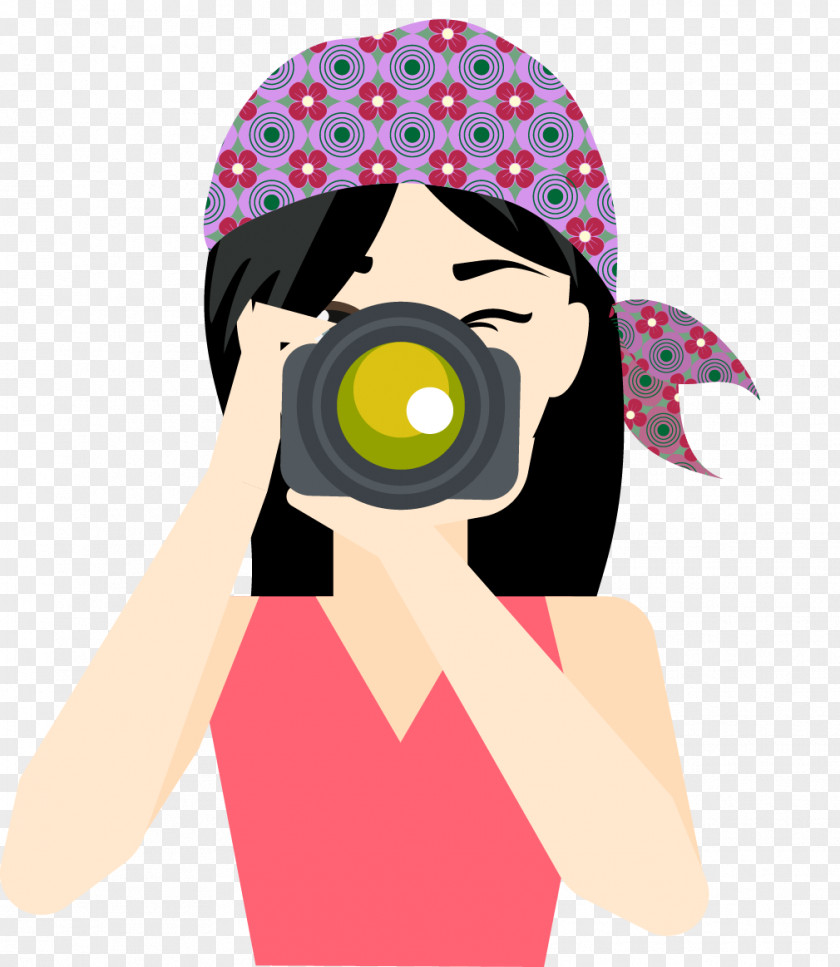 Vector Cartoon Photographer Photography PNG