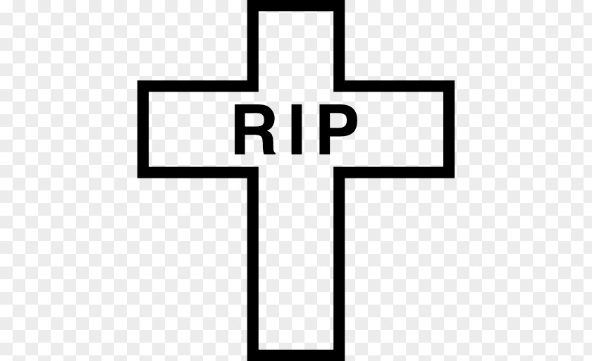Cross Outline Tomb Christian Headstone PNG