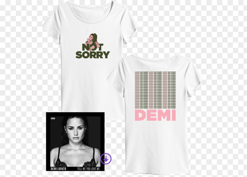 Digital Products Album Demi Lovato T-shirt Tell Me You Love World Tour PNG