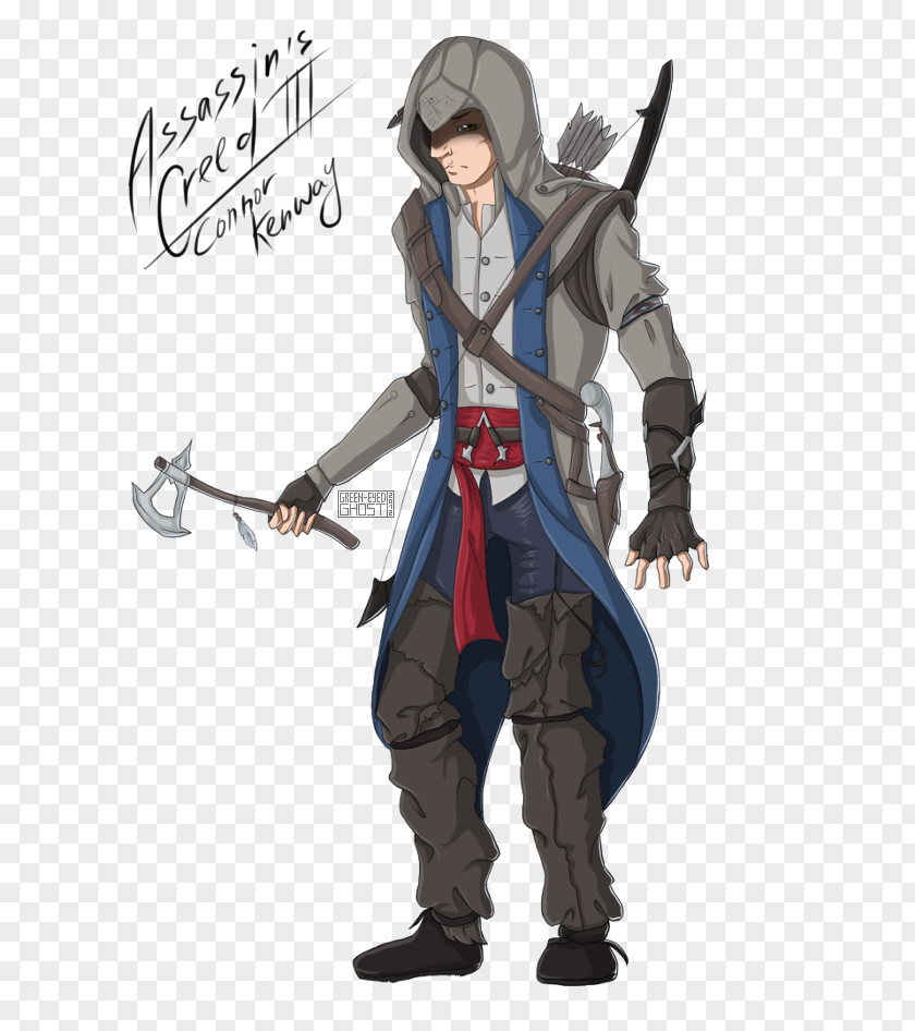 Edward Kenway Connor Character Costume Design PNG