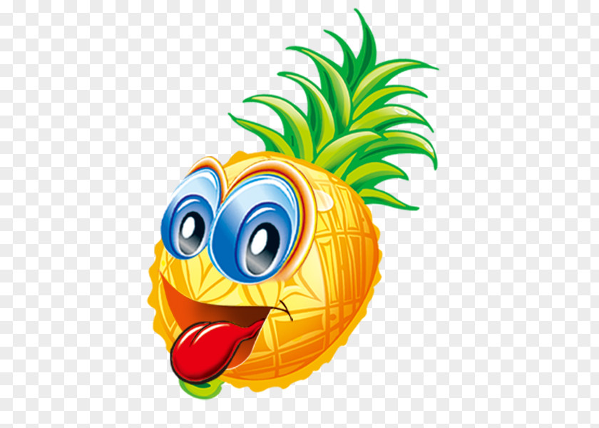 HD Pineapple Expression Fruit Salad Android Clip Art PNG