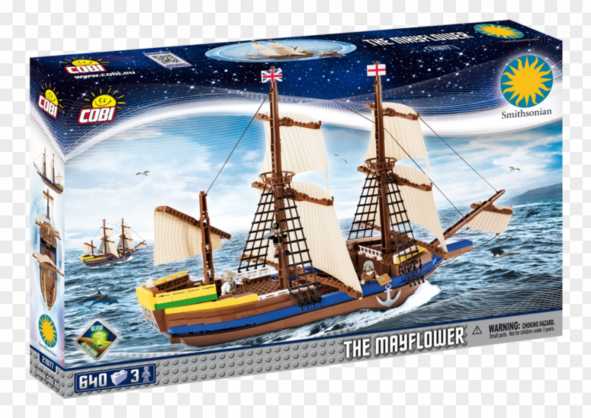 Ship Smithsonian Institution Mayflower Cobi Pilgrims Toy Block PNG