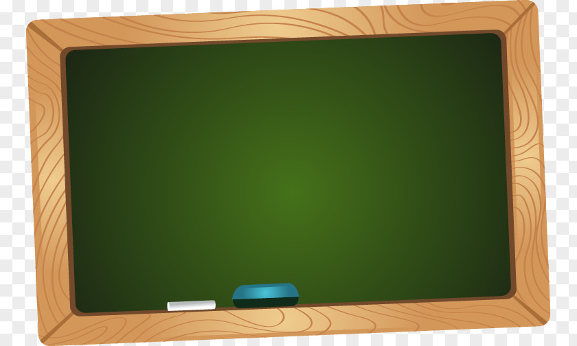 Wood Grain Pattern Edge Green Chalkboard Laptop Computer Monitor Flat Panel Display Device PNG