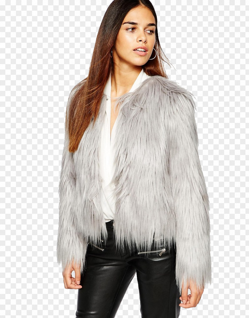 Fur Fake Clothing Coat Jacket Fashion PNG