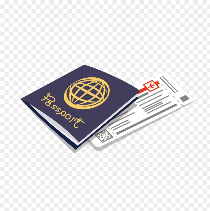 Vector Passport Boarding Pass PNG