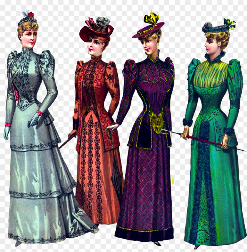 Victorian Era Regency Fashion PNG
