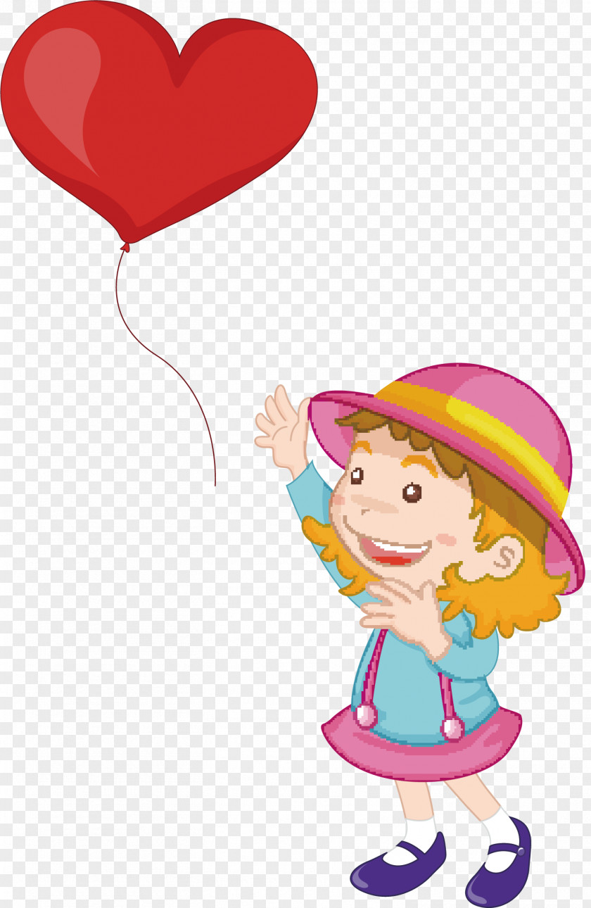 Balloon Child Illustration PNG