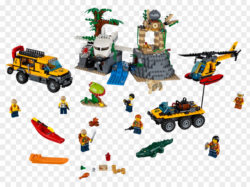 Homemade Lego Town LEGO 60161 City Jungle Exploration Site Toy 60139 Mobile Command Center 60160 Lab PNG