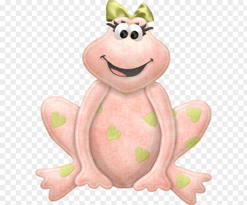 Pink Cartoon Frog Clip Art PNG