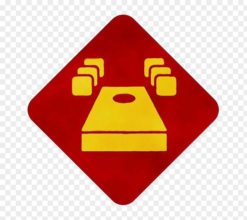 Symbol Triangle Red Signage Yellow Traffic Sign PNG